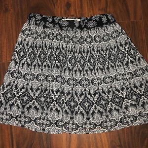 Black and white skirt